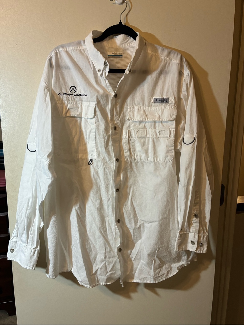 Columbia Men's PFG Bahama II Long Sleeve Fishing Shirt Utility UPF Outdoor L